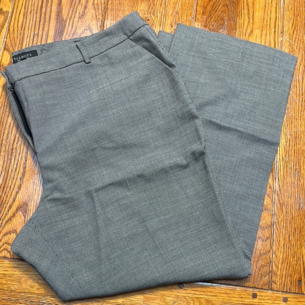Talbots Charcoal Tailored Trousers